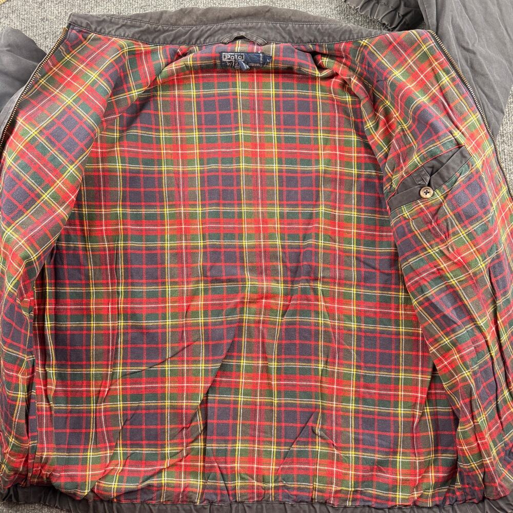 Vintage Polo Ralph Lauren Harrington Jacket Zip Bomber Detroit Men's Large Swing - Picture 12 of 14